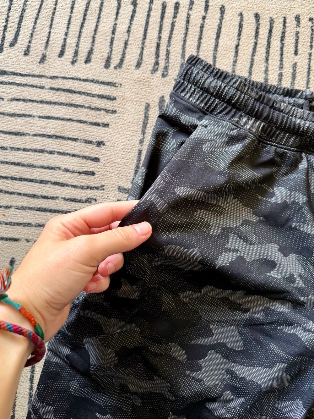 Men's Camouflage Lululemon Pace Breaker Shorts - Picture 2 of 6
